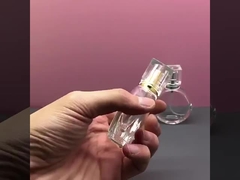 Cam parfüm şişesi 25ML düz yuvarlak taşınabilir parfüm şişesi