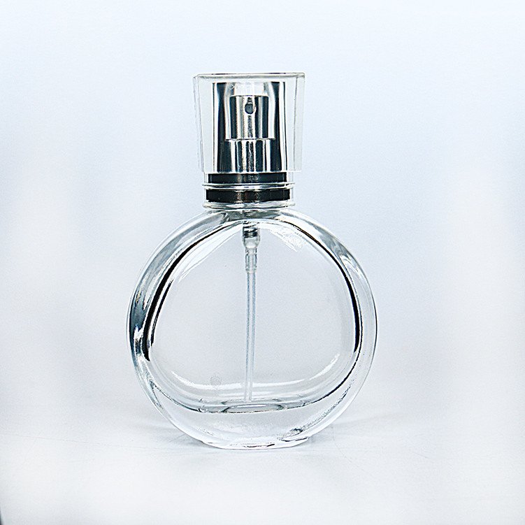 25ml 30ml 50ml Empty Flint Glass Flat Refillable Perfume Bottles perfume spray bottle